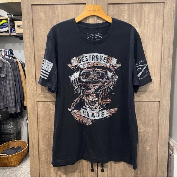 GRUNT STYLE TEE Skull Large - Picture 1 of 7